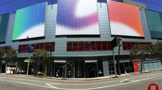 Le Moscone Center aux couleurs de la WWDC 2014 [MAJ]