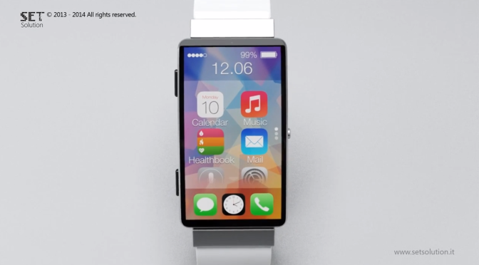 Un concept d’iWatch rectangulaire en vidéo