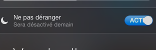Ne pas dérangé revient
