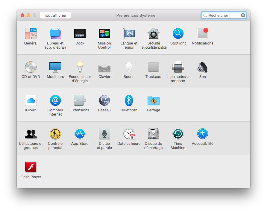 Nouvel OS, nouveaux icônes