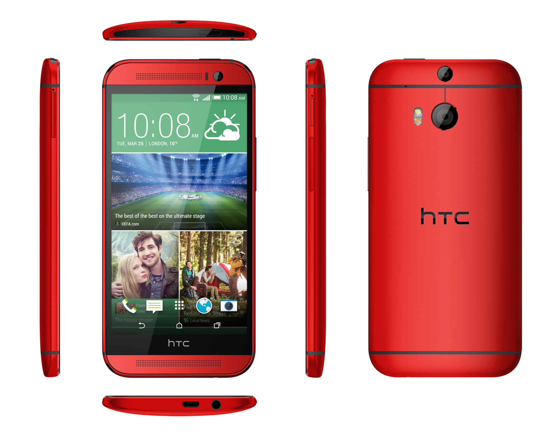 HTC One (M8) rouge glamour