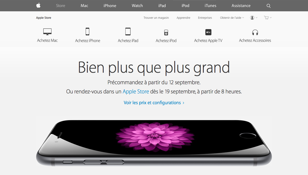 Des icônes simplifiés pour chaque produit