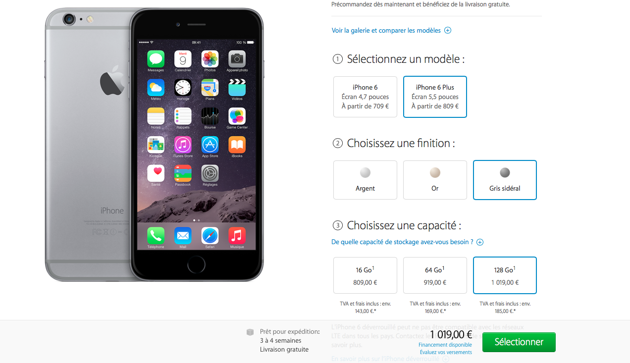 iPhone 6 Plus : déjà 3-4 semaines de délais