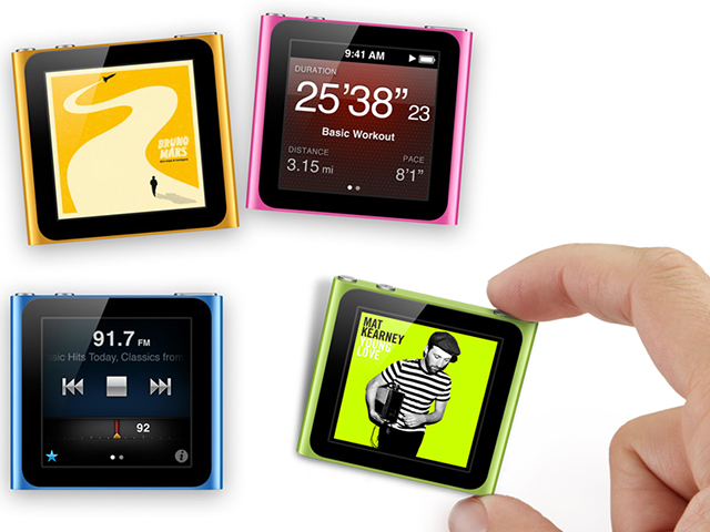 Ah le bon vieux iPod nano carré !