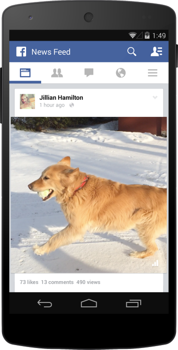 Facebook et ses vidéos avec nombres de vues