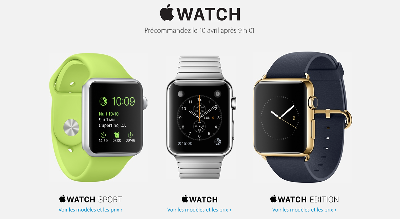 Apple Watch : Toutes les infos sur son lancement